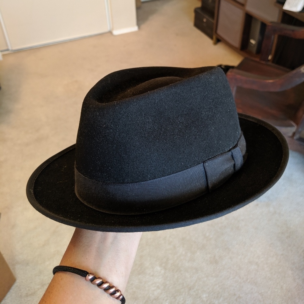 Black Bailey Fedora Hat